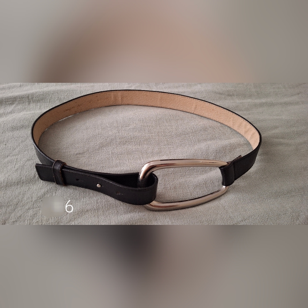 Leather belt small business office casual goth dressy office church travel